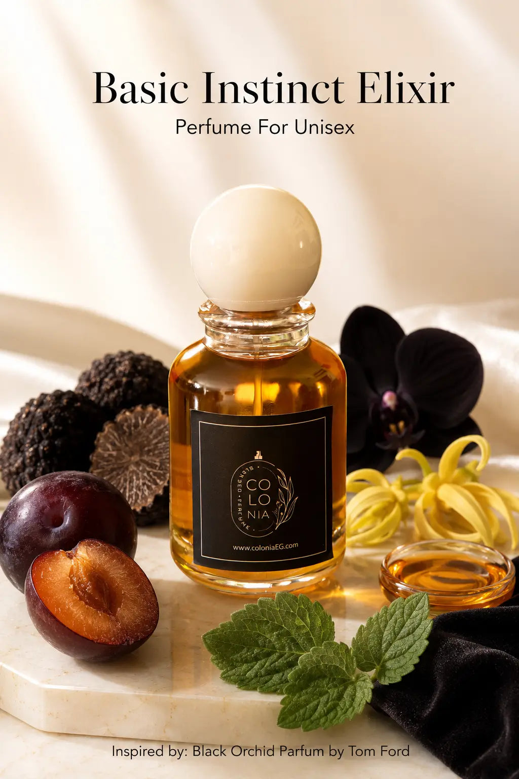Basic Instinct Elixir (Inspired by Black Orchid Parfum, Tom Ford)