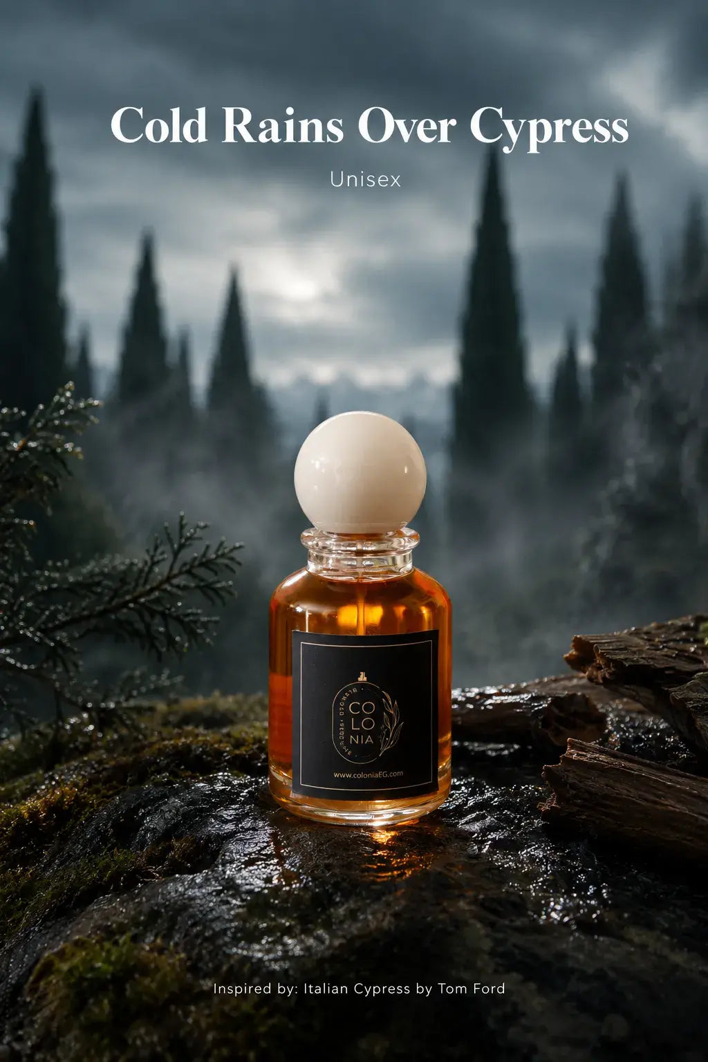 Cold Rains Over Cypress (Inspired by Italian Cypress, Tom Ford)