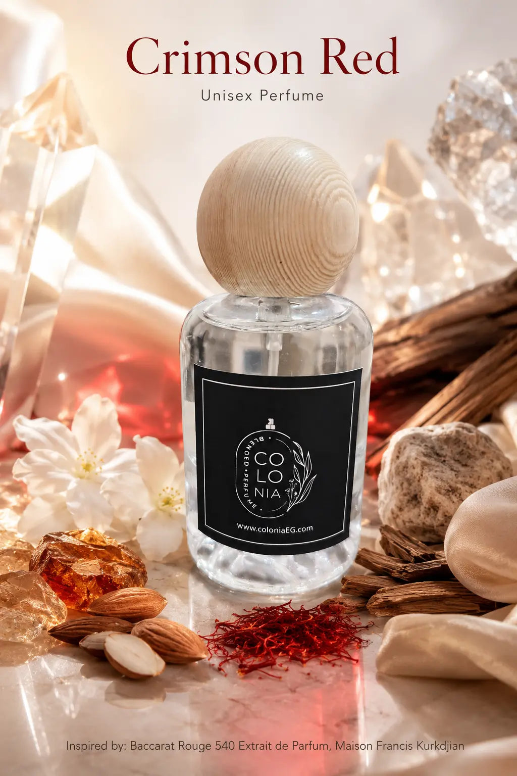 Crimson Red (Inspired by Baccarat Rouge 540  Extrait de Parfum, Maison Francis Kurkdjian)