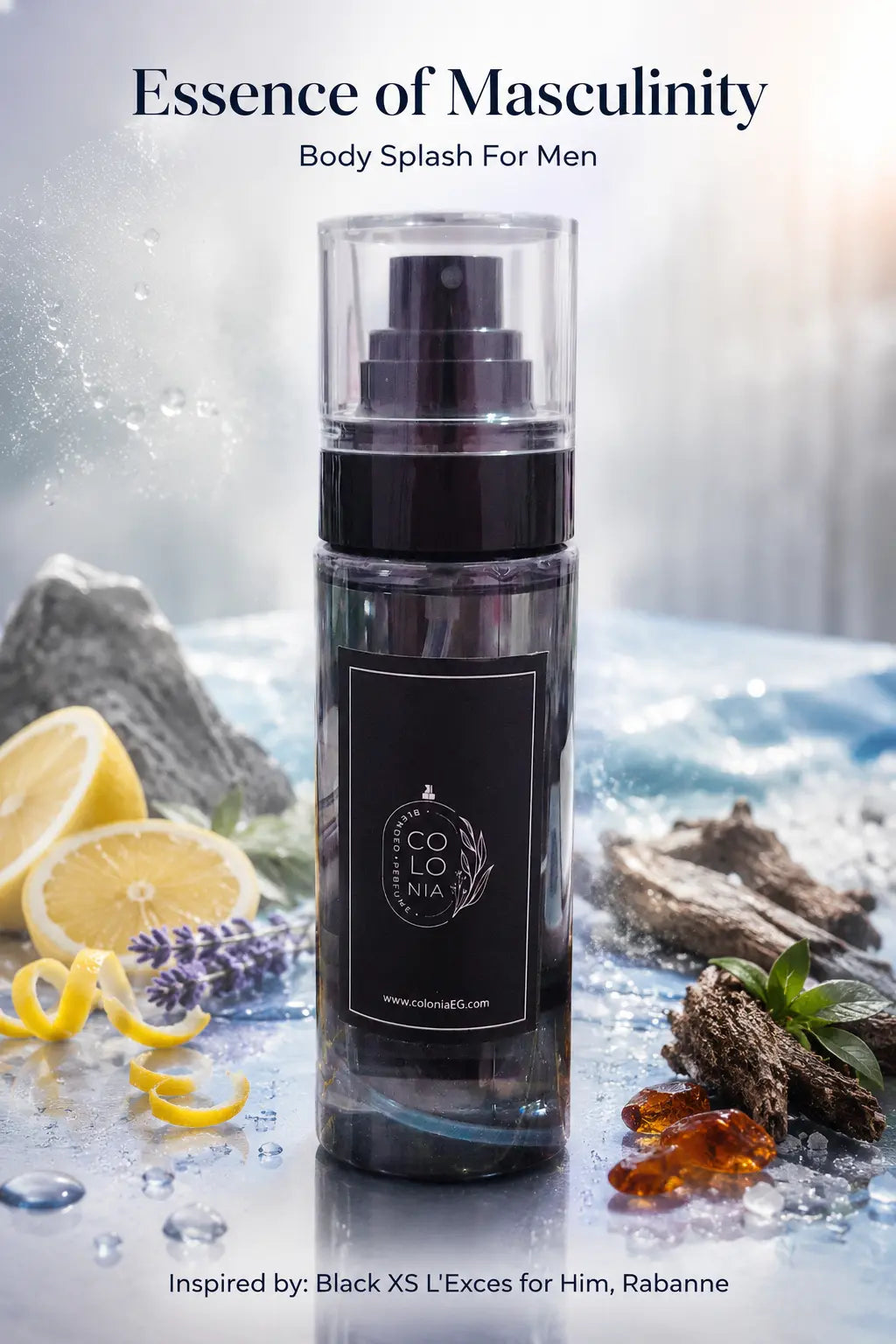 Essence of Masculinity (Body Splash For Men Inspired by Black XS L'Exces for Him, Rabanne)