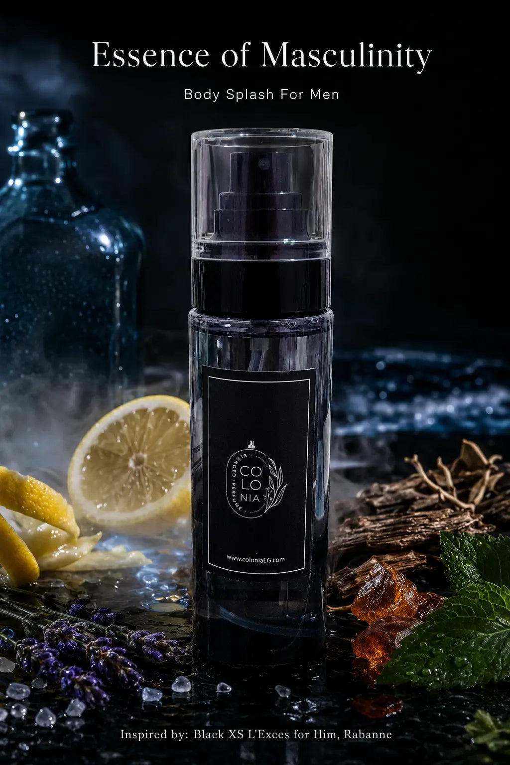 Essence of Masculinity (Body Splash For Men Inspired by Black XS L'Exces for Him, Rabanne)