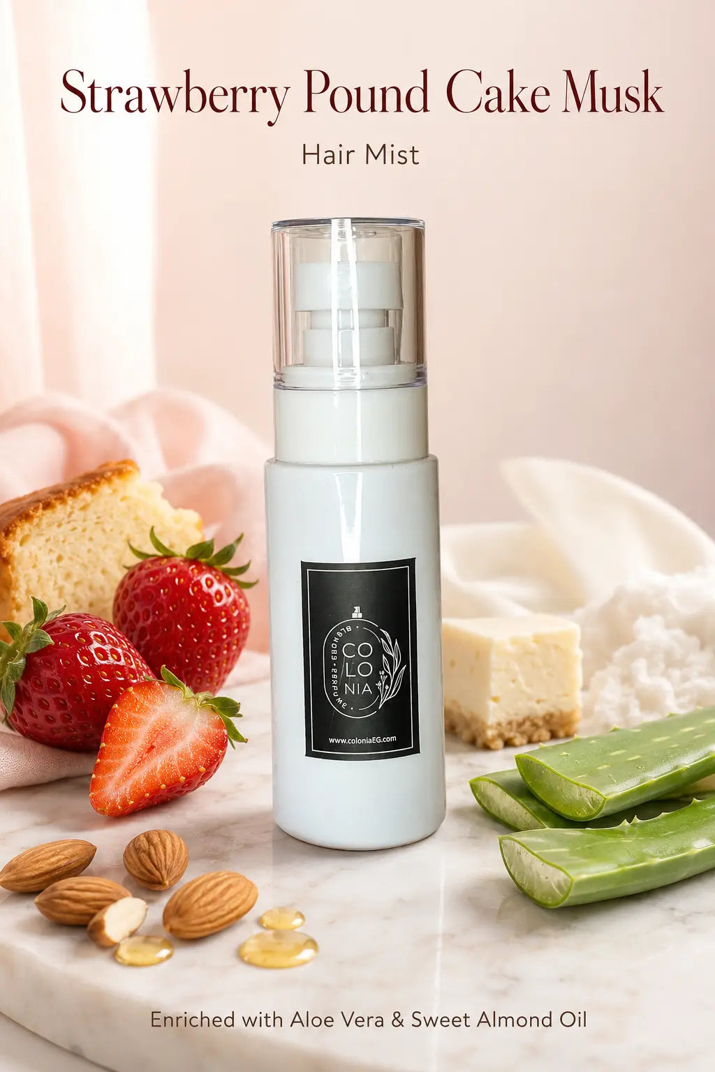 Strawberry Pound Cake Musk (Hair Mist For Women by Colonia) 50ML