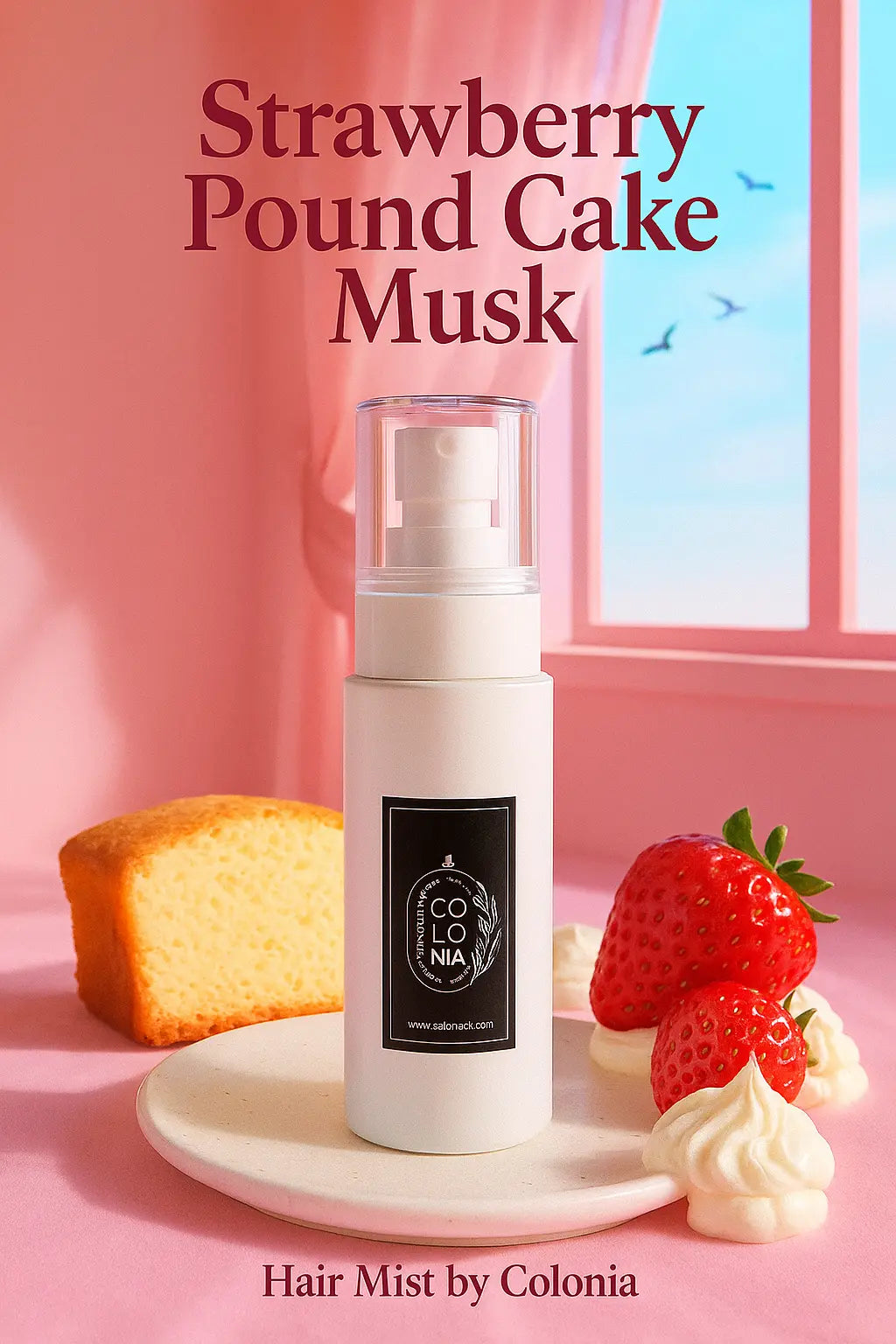Strawberry Pound Cake Musk (Hair Mist For Women by Colonia) 50ML